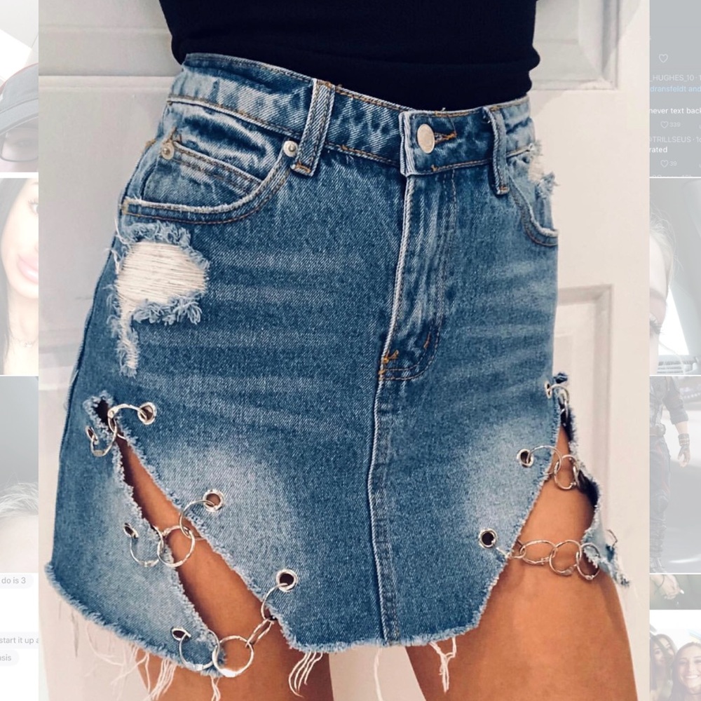 denim skirt